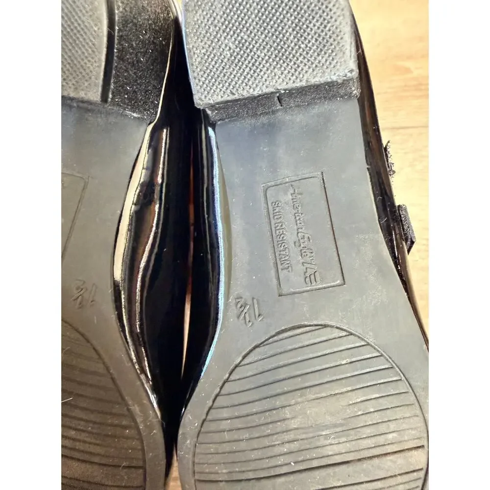 American Eagle Girls' Ari Black Patent Mary Jane Shoes